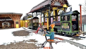 Metāllūžņu mākslas dizaina darbnīca - muzejs. Andžēnu stacijā - Skrunda