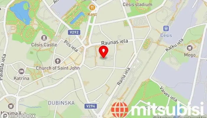 Cesu Klets Tirdzniecibas Un Darijumu Centrs Karte - Cēsis