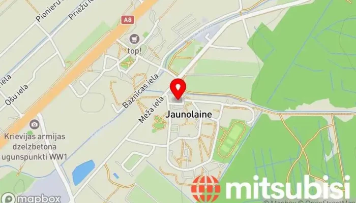 karte no CSDD Charging Station Elektrisko transportlīdzekļu uzlādes stacija iekš Jaunolaine