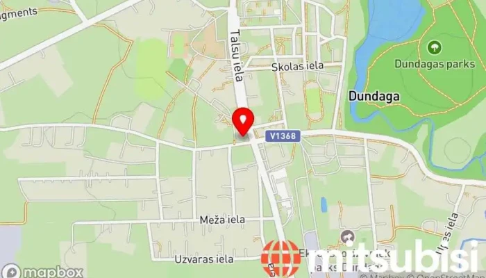 karte no CSDD Charging Station Elektrisko transportlīdzekļu uzlādes stacija iekš Dundaga