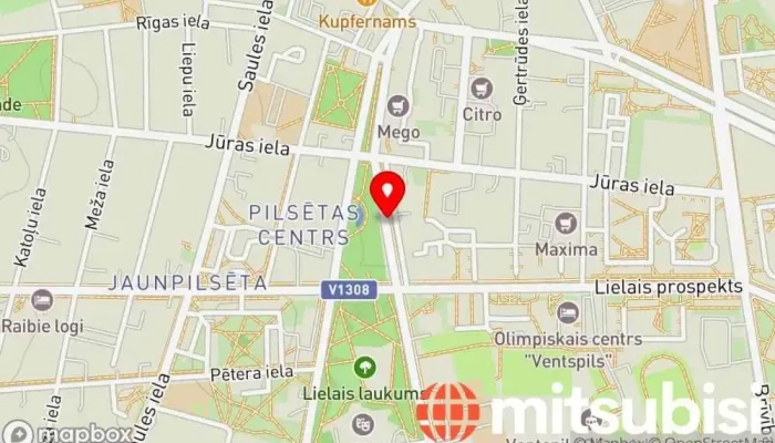 karte no Elektrum Drive uzlādes stacija Elektrisko transportlīdzekļu uzlādes stacija iekš Ventspils