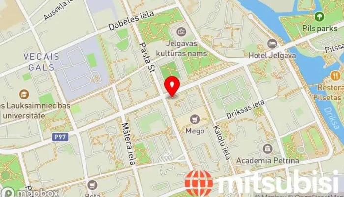 Jelgavas Valstspilsetas Dome Karte - Jelgava