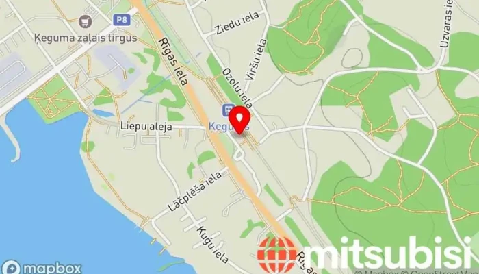 karte no Ķegums Dzelzceļa pietura iekš Ķegums