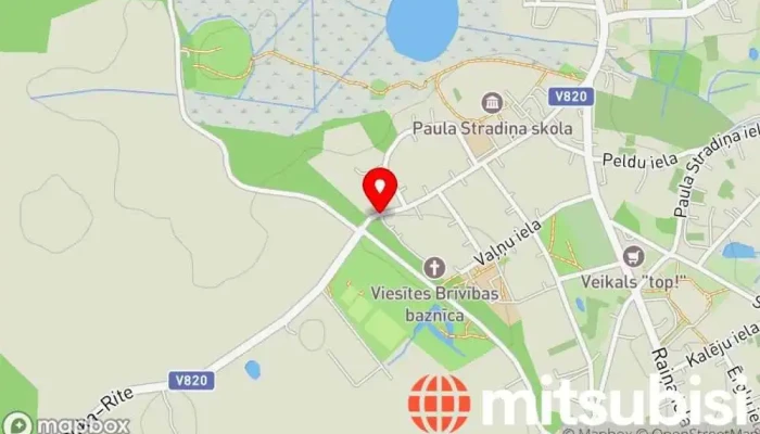 Latvijas Autocelu Uzturetajs As Jekabpils Celu Rajons Viesites Iecirknis Karte - Viesīte