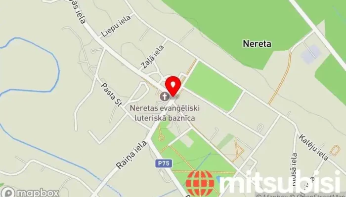 karte no Nereta  iekš Nereta