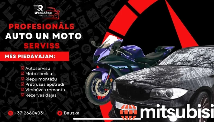 Rr workshop Sia, Auto un Moto serviss - Sunteikas