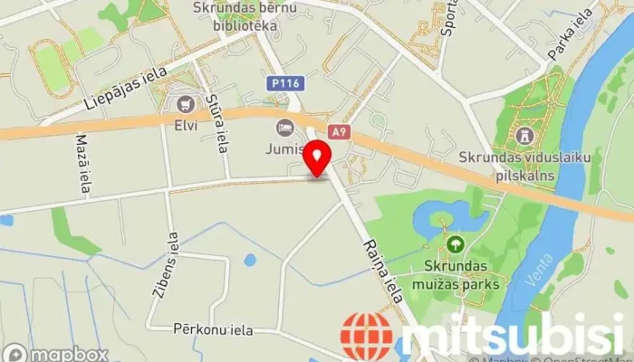 Skrundas Pasta Nodala Karte - Skrunda